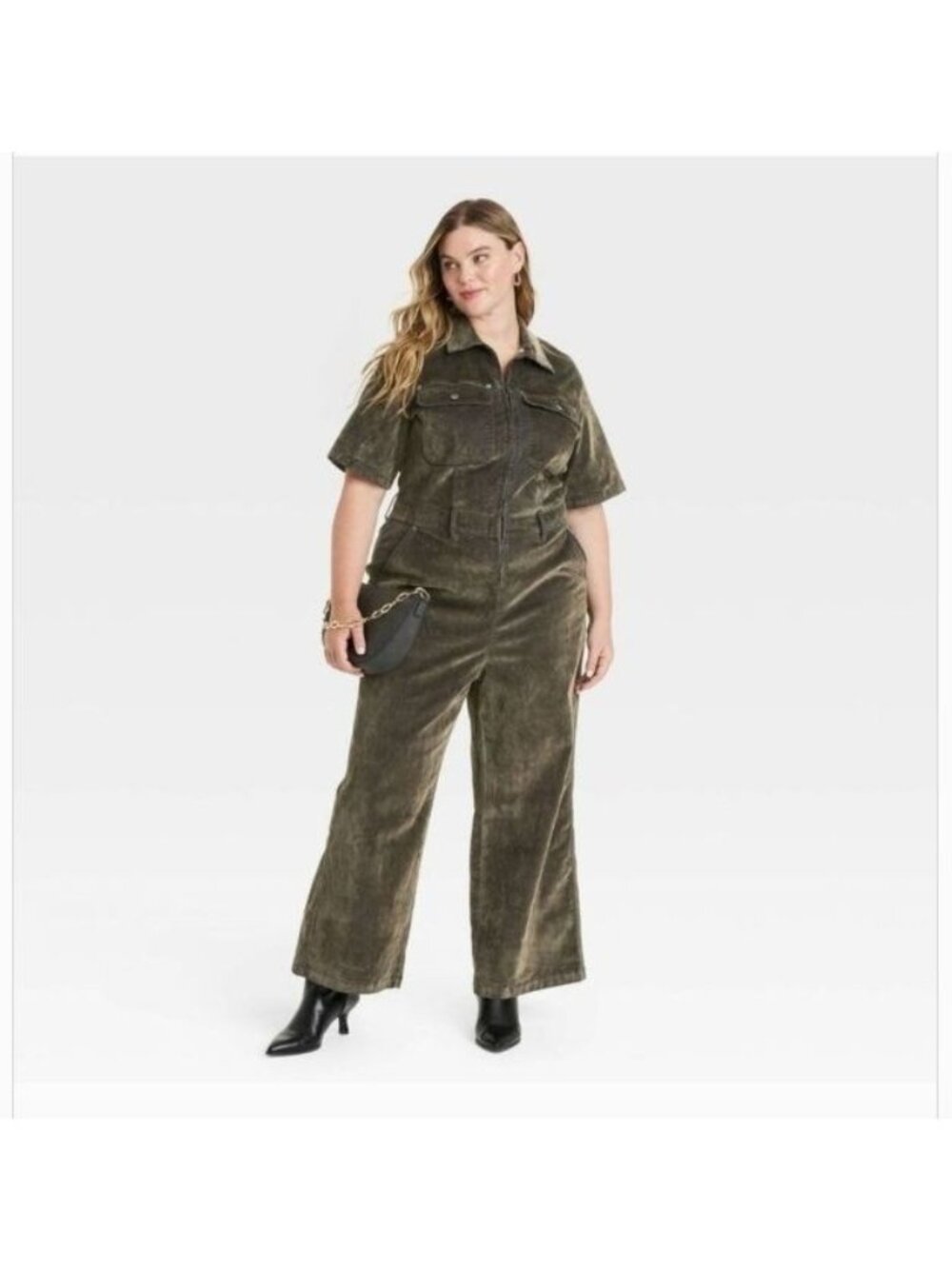 NWT Holiday Short Sleeve Flocked Jumpsuit  Women’s 12 Universal Thread J1797